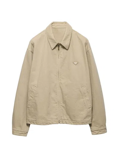 PRADA MEN'S OLD DENIM BLOUSON JACKET