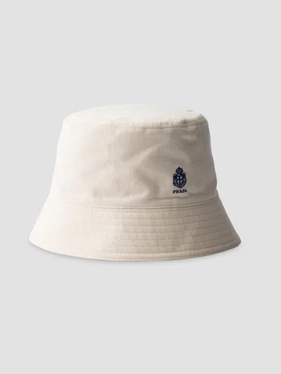 PRADA MEN'S OLD GABARDINE BUCKET HAT