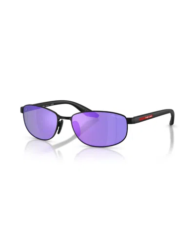 PRADA MEN'S OVAL SUNGLASSES, PS B53S