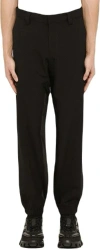 Prada Cotton Gabardine Pants In Black