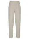 Prada Pleated Trousers In Talco