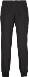 Prada Triangle-logo Silk-blend Track Pants In Nero