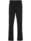 Prada Stretch Trousers With Elastic Waistband And Pockets In Black
