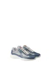 Prada Patent Leather And Technical Fabric  America's Cup Sneakers In Multi