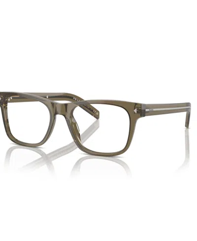 Prada Men's Pillow Eyeglasses, Pr A13v In Metallic