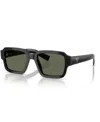 Prada 54mm Polarized Square Sunglasses In Black