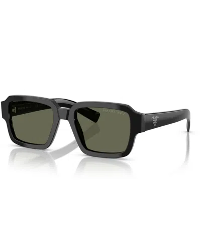 Prada Men's Polarized Sunglasses Pr 02zs In Black