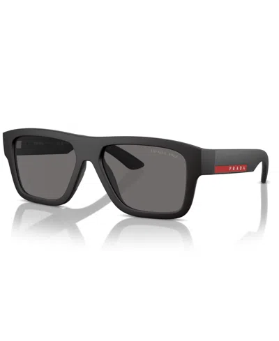 Prada Linea Rossa Man Sunglass Ps 04zs In Dark Grey Polar