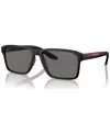 Prada Linea Rossa Man Sunglasses Ps 05ys In Black Rubber