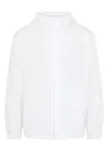 Prada White Lightweight Polyamide Jacket With Hood In White
