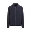 Prada Cotton Blouson With Contrasting Stitching In Blue