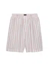 Prada Poplin Bermudas In Purple