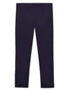 Prada Stretch Poplin Pants In Blue