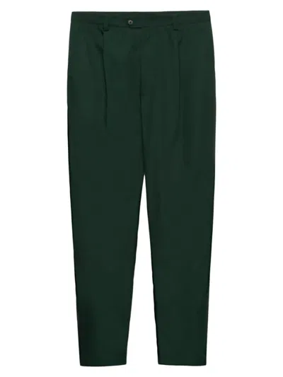 Prada Men's Poplin Pants In Green