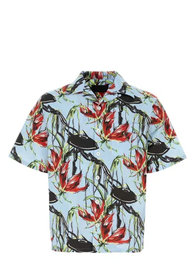 PRADA MEN'S POPLIN SHIRT