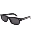 Prada Logo Rectangular Sunglasses In Black