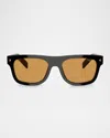 Prada Rectangle-frame Sunglasses In Black