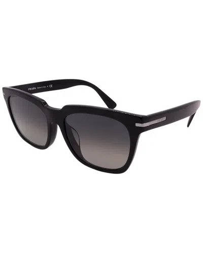 Prada Men's Pr04ys 56mm Polarized Sunglasses In Black