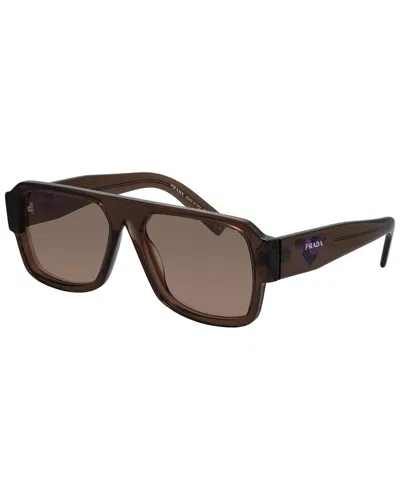 Prada Men's Pr22ys 56mm Sunglasses In Brown