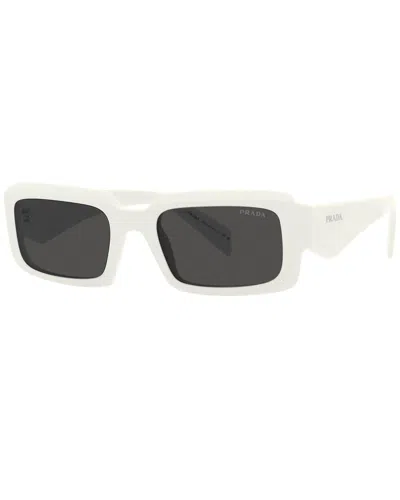 Prada Men's 55mm Talc Sunglasses In White