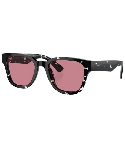 Prada Men's Pra04s 52mm Polarized Sunglasses In Black