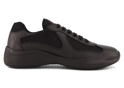 Pre-owned Prada Men's  America's Cup Triple Sneakers In Black