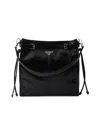 Prada Shoulder Bag Top Handle Smooth Finish In Black