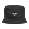 Prada Logo Re-nylon Bucket Hat In Black