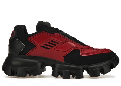 Pre-owned Prada Men's  Cloudbust Thunder Sneakers In Red/black In Multi