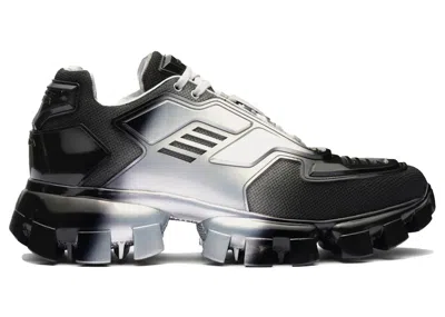 Pre-owned Prada Men's  Cloudbust Thunder Sneakers In Silver/black In Multi