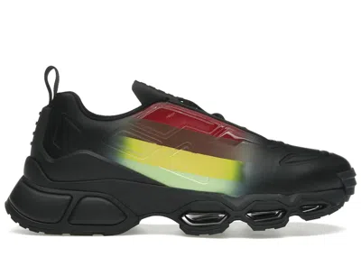 Pre-owned Prada Men's  Collision Cross Sneaker Sneakers In Black/apple Green In Multi