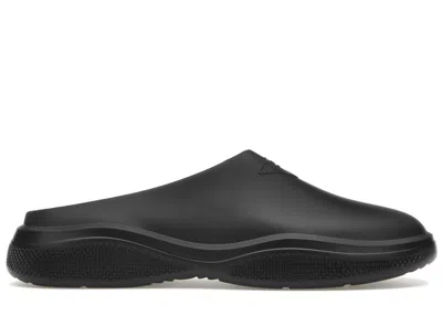 Pre-owned Prada Men's  Foam Rubber Mule Sneakers In Black