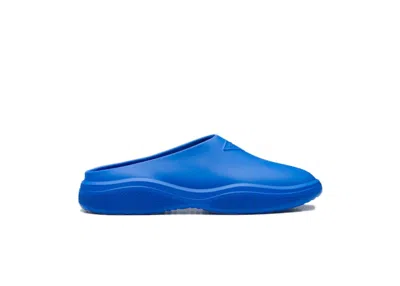 Pre-owned Prada Men's  Foam Rubber Mule Sneakers In Light Blue