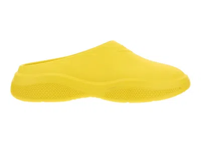 Pre-owned Prada Men's  Foam Rubber Mule Sneakers In Yellow