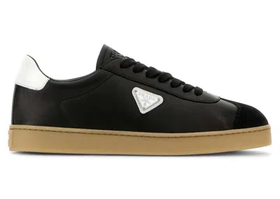 Pre-owned Prada Men's  Lane Sneaker Gum Sneakers In Black