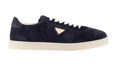 Pre-owned Prada Men's  Lane Sneaker Sneakers In Mid Night Blue