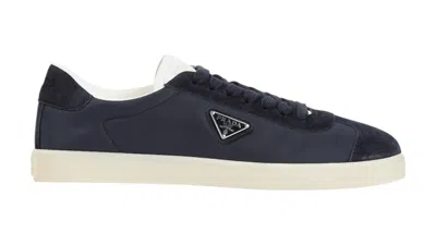 Pre-owned Prada Men's  Lane Sneaker Sneakers In Navy Blue