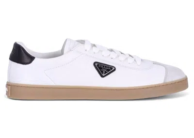 Pre-owned Prada Men's  Lane Sneaker Sneakers In White/black In Multi
