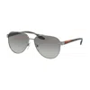 Prada Men's  Linea Rossa Lifestyle Ps 54ts 5av3m1 Sunglasses In Gray