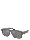 Prada Men's  Linea Rossa Ps 04zs 16x7w1 Sunglasses In Gray