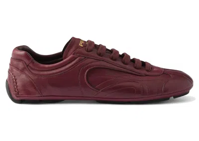 Pre-owned Prada Men's  Montecarlo Reedition 2005 Sneakers In Burgundy