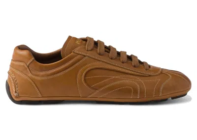 Pre-owned Prada Men's  Montecarlo Reedition 2005 Sneakers In Caramel