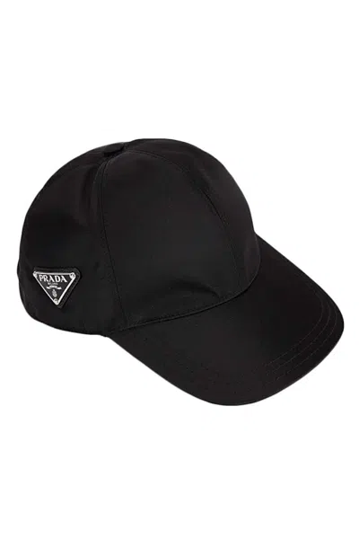 Pre-owned Prada Men's  Patch Hat In Black