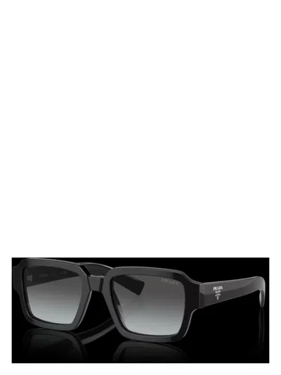 Prada Men's  Pr 02zs 1ab06t Sunglasses In Black