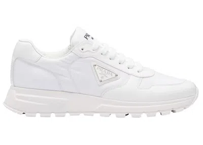 Pre-owned Prada Men's  Prax Renylon Sneaker Sneakers In White