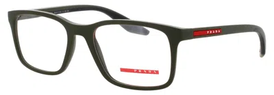 Prada Men's  Ps 08rv Plastic Eyeglasses, Size 52-18-145 In Transparent