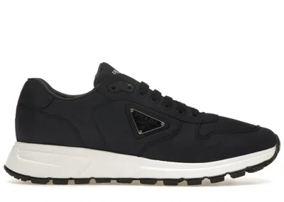 Pre-owned Prada Men's  Renylon Sneaker Sneakers In Marine/white In Multi