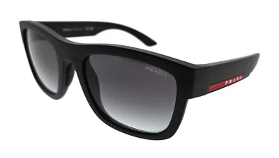 Pre-owned Prada Men's  Square Sunglasses In Matte Black (0ps 01zsf 1bo09u)