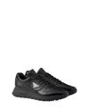 Prada Prax 01 Re-nylon And Leather Sneakers In Black