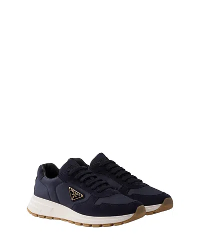 PRADA MEN'S PRAX 01 RE-NYLON AND SUEDE SNEAKERS